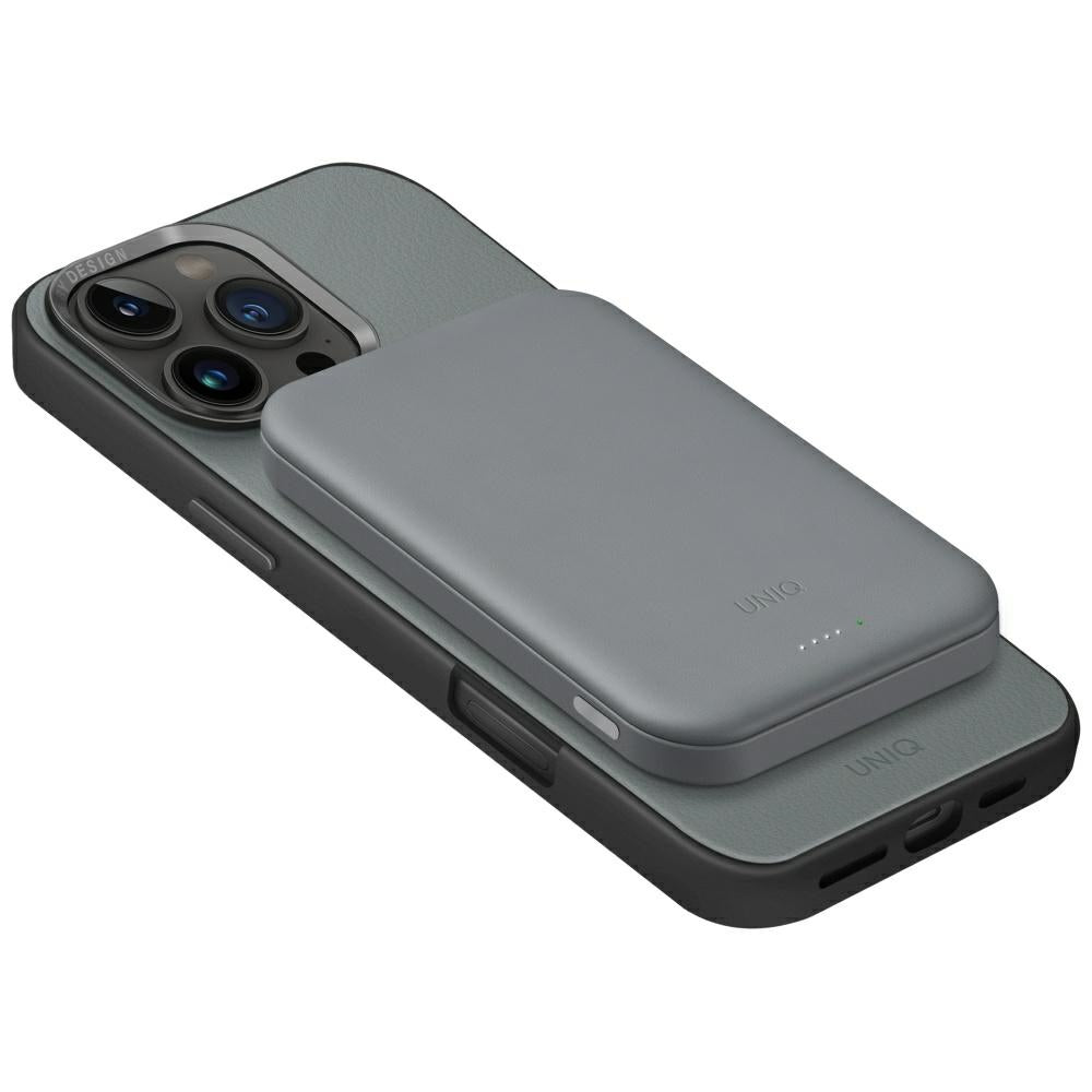 Uniq Lyden Lexa Magnetic 5000mAh PD USB-C MagSafe Power Bank - Gray