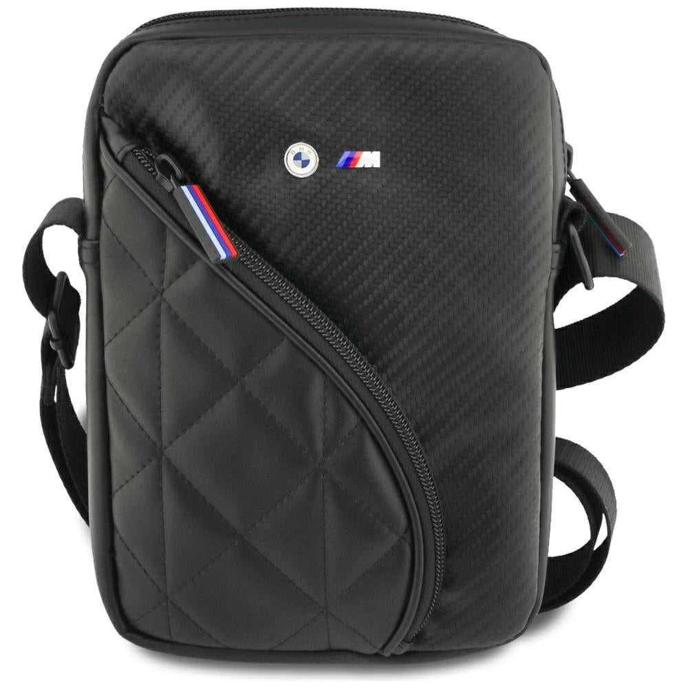 BMW Carbon Pockets & Metal Logo 8" Tablet Bag - Black