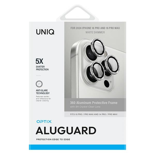 Uniq Optix Camera Lens Glass for iPhone 16 Pro / 16 Pro Max - Silver