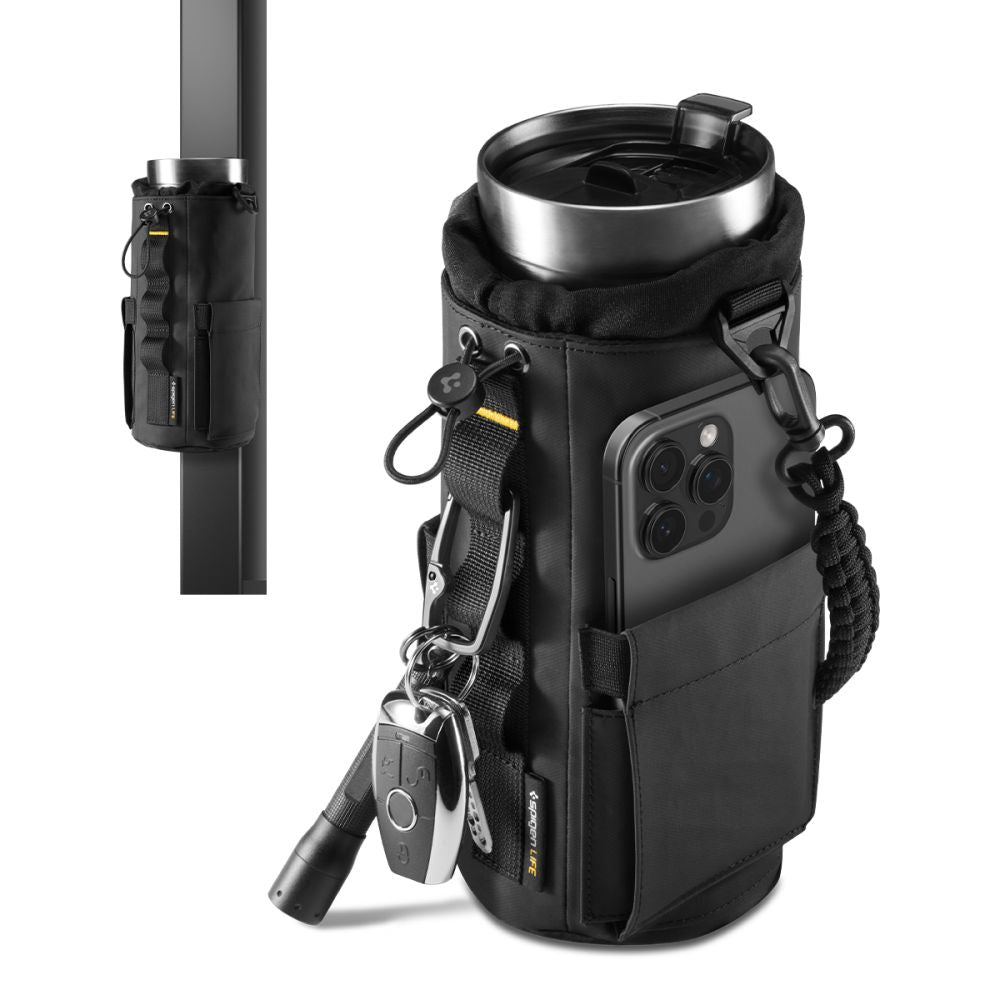 Spigen Tumbler Holder Bag Magnetic for Water Bottle, Phone, Keys - Black