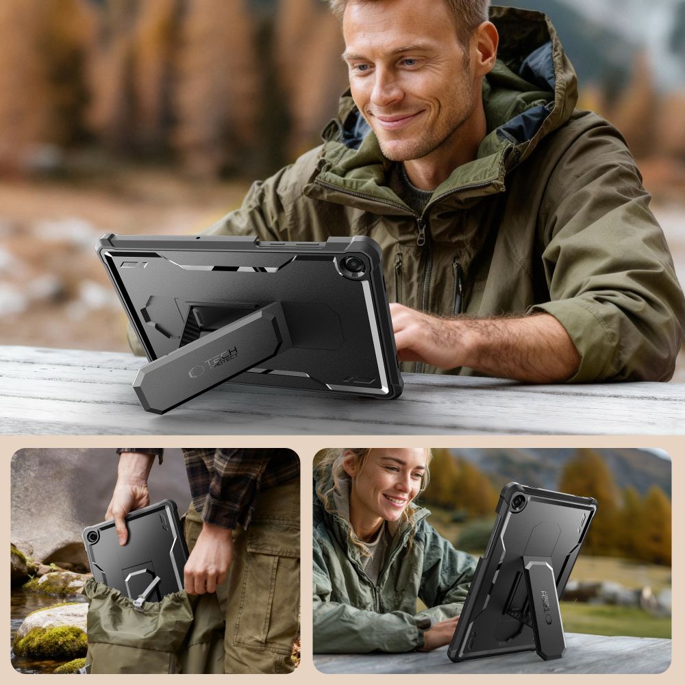 Tech-Protect Kevlar Pro Case til Samsung Galaxy Tab A9+ / A11+ - sort