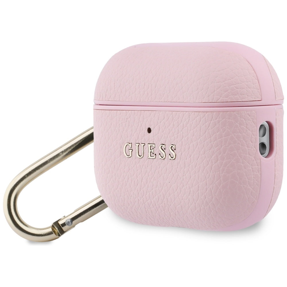 Guess Grained Classic Logo Case til AirPods Pro 3 - Pink