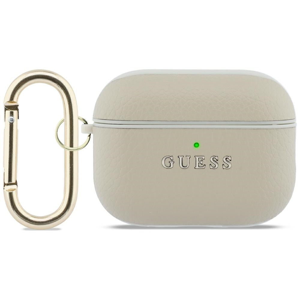 Guess Grained Classic Logo Hook-kasse til AirPods Pro 3 - guld