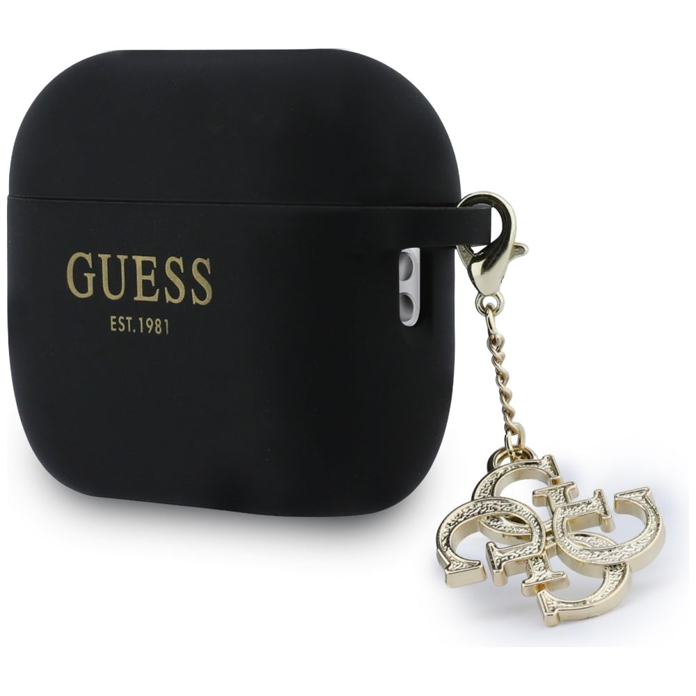Guess Silicone 4G Charm Case til AirPods Pro 3 - sort