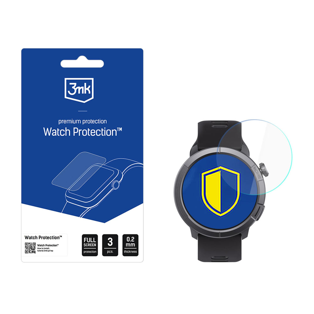 Hybridglas til skærmen på 3mk smartwatch Watch Protection FlexibleGlass på STELIO Activ Pro AI GPS 46mm