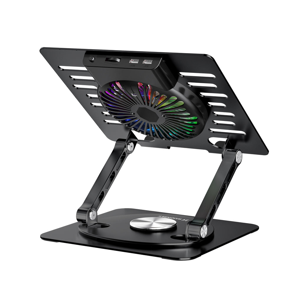 Wozinsky WDCX-X16-AS CoolBase RGB 360° Cooling Stand for Laptop and Tablet - Black