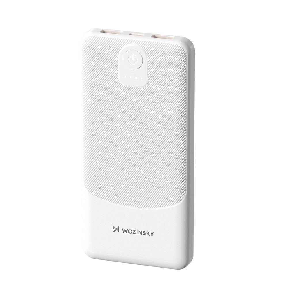Powerbank Wozinsky Wpower WPBBK-3 10000 mAh 10W 2x USB-A 2A - hvid