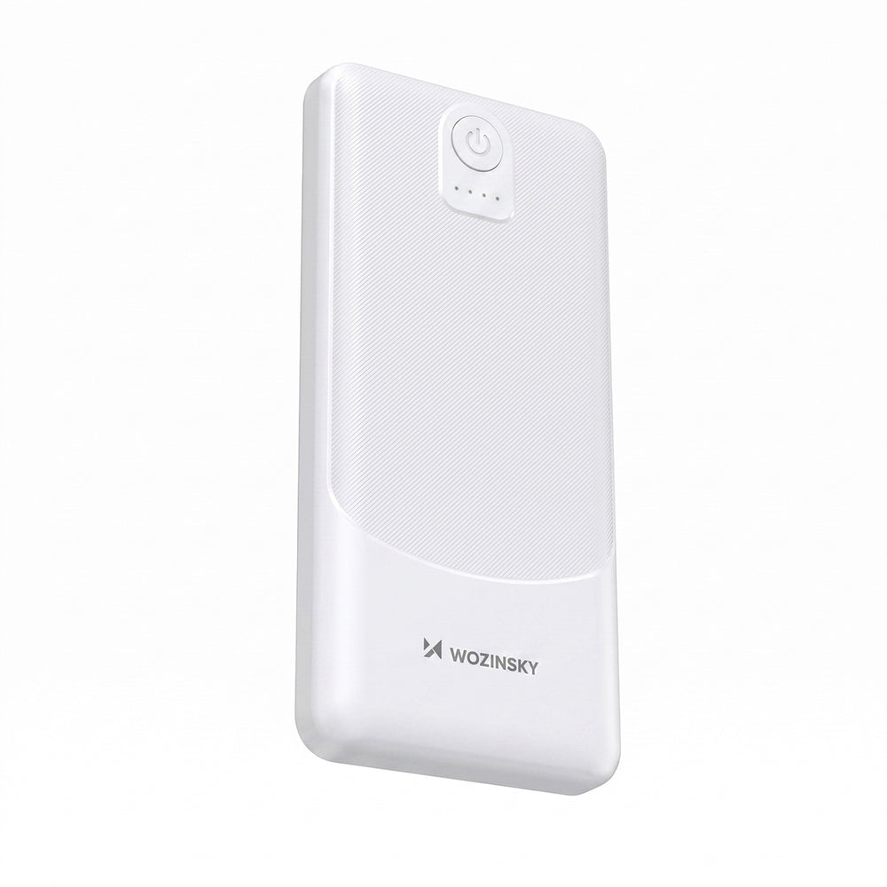 Powerbank Wozinsky Wpower WPBBK-3 10000 mAh 10W 2x USB-A 2A - hvid