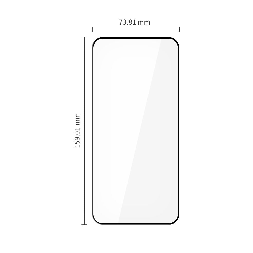 Tech-Protect Glass Fit+ 2-pakke af hærdet glas til Xiaomi Redmi Note 15 Pro 5G - sort
