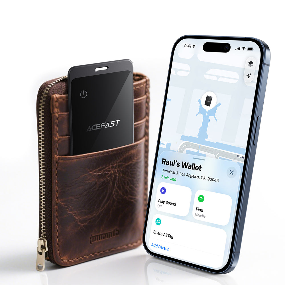 Acefast S3 metal card positioning device single metal gray