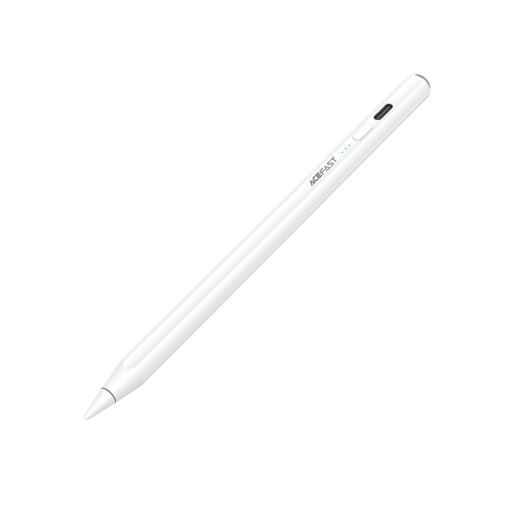 Acefast V2 Capacitive Stylus for iPad with 2 Interchangeable Tips - White