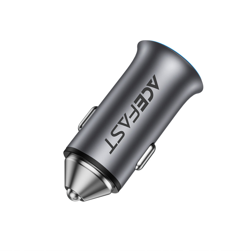 Acefast B16 95W USB-A + USB-C Biloplader - Grå