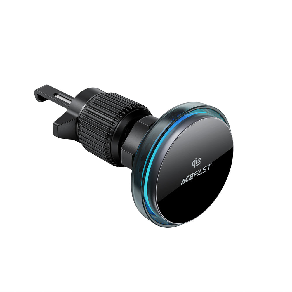 Acefast D61 Magnetic Car Air Vent Holder med Qi2 25W trådløs opladning - Grå