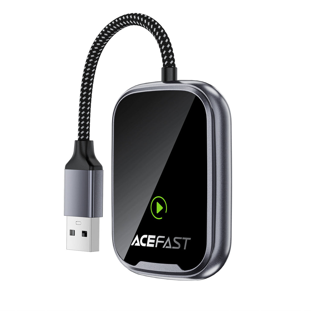 Acefast QC1 trådløs biladapter - grå