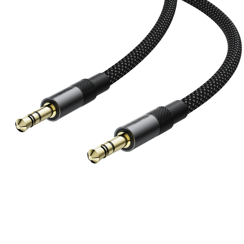 Acefast J10 AUX cable mini jack 3.5mm 1m - black