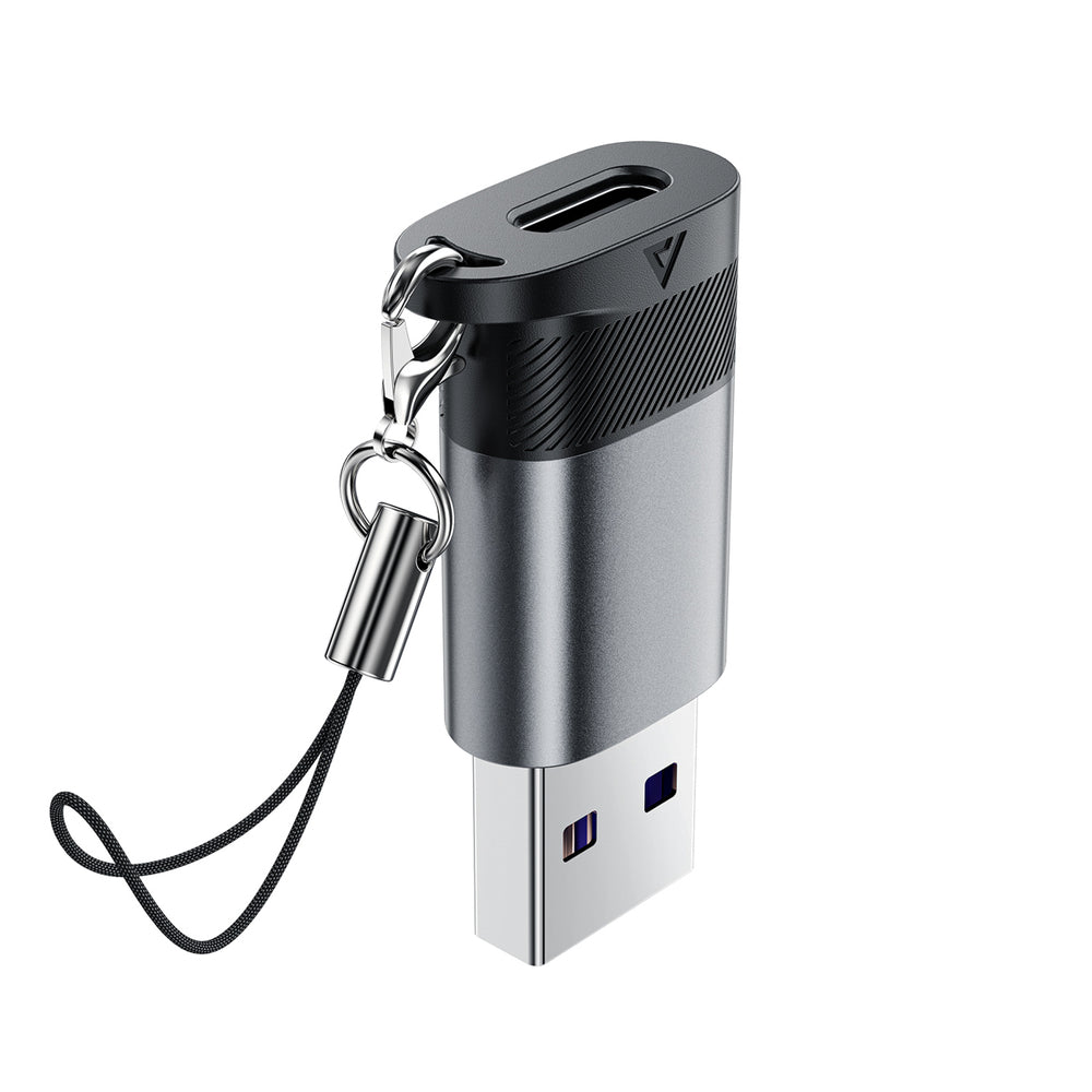 Acefast J8 USB-C - USB-A Adapter - Grå