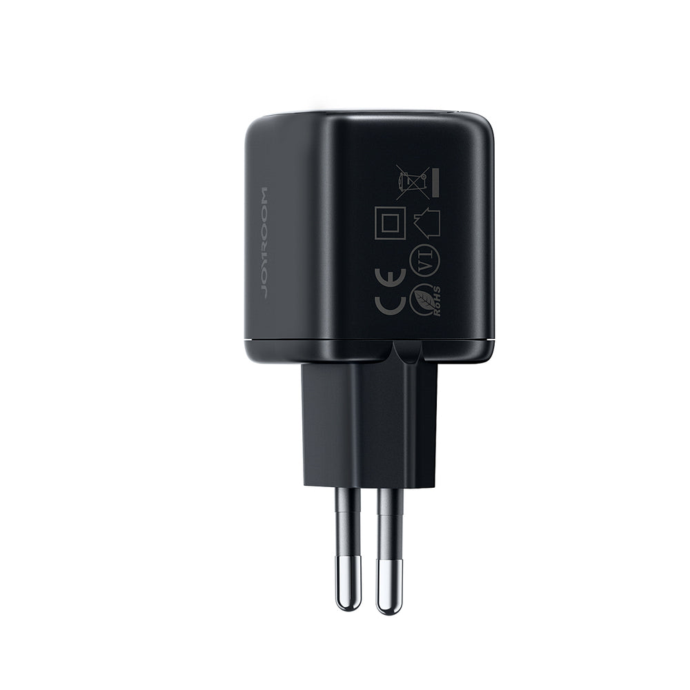 Joyroom JR-TG7 33W USB-A + USB-C Wall Charger med 60W USB-C til USB-C 1m Kabel - sort