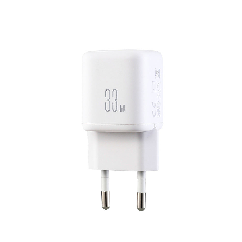 Joyroom JR-TG7 33W USB-A + USB-C Wall Charger - hvid