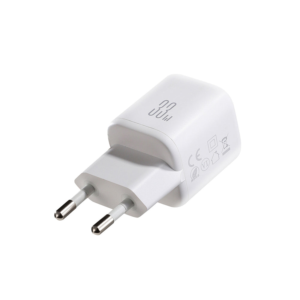Joyroom JR-TG7 33W USB-A + USB-C Wall Charger - hvid