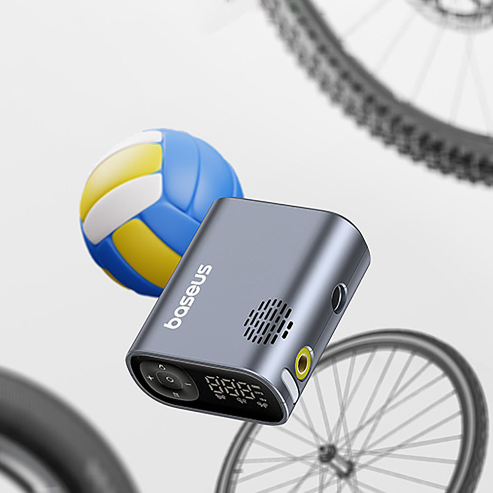 Baseus PrimeTrip Series Electric Bicycle Pump with Digital Display - Black