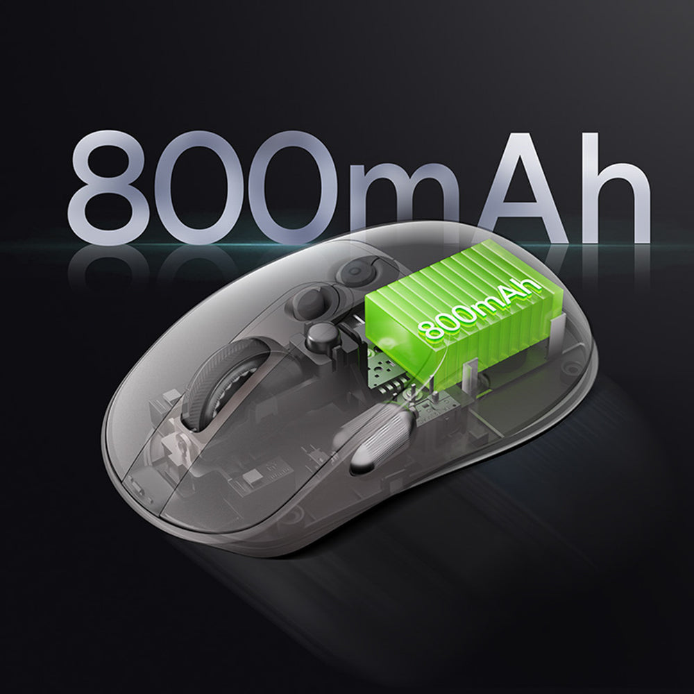 Baseus Editor Wireless Computer Mouse with 800mAh Battery and Battery Status Indicator - White