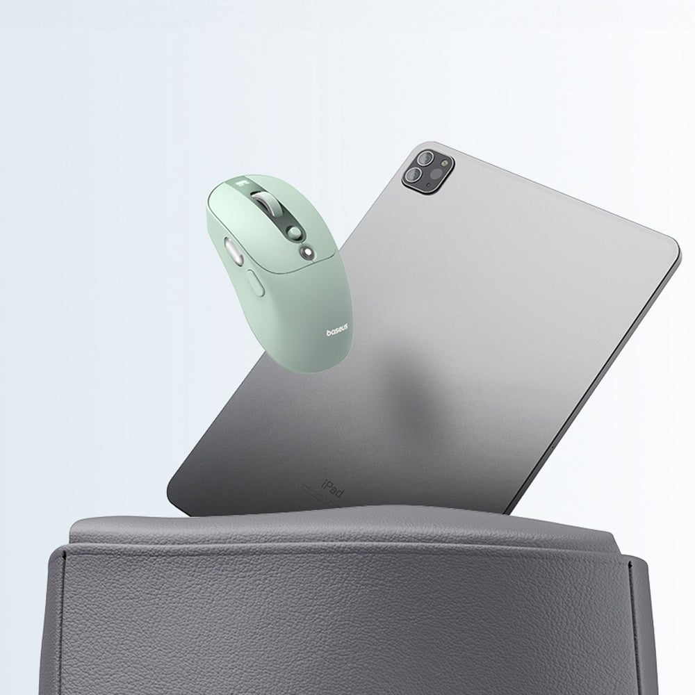 Baseus Editor Wireless Computer Mouse with 800mAh Battery and Battery Status Indicator - Green