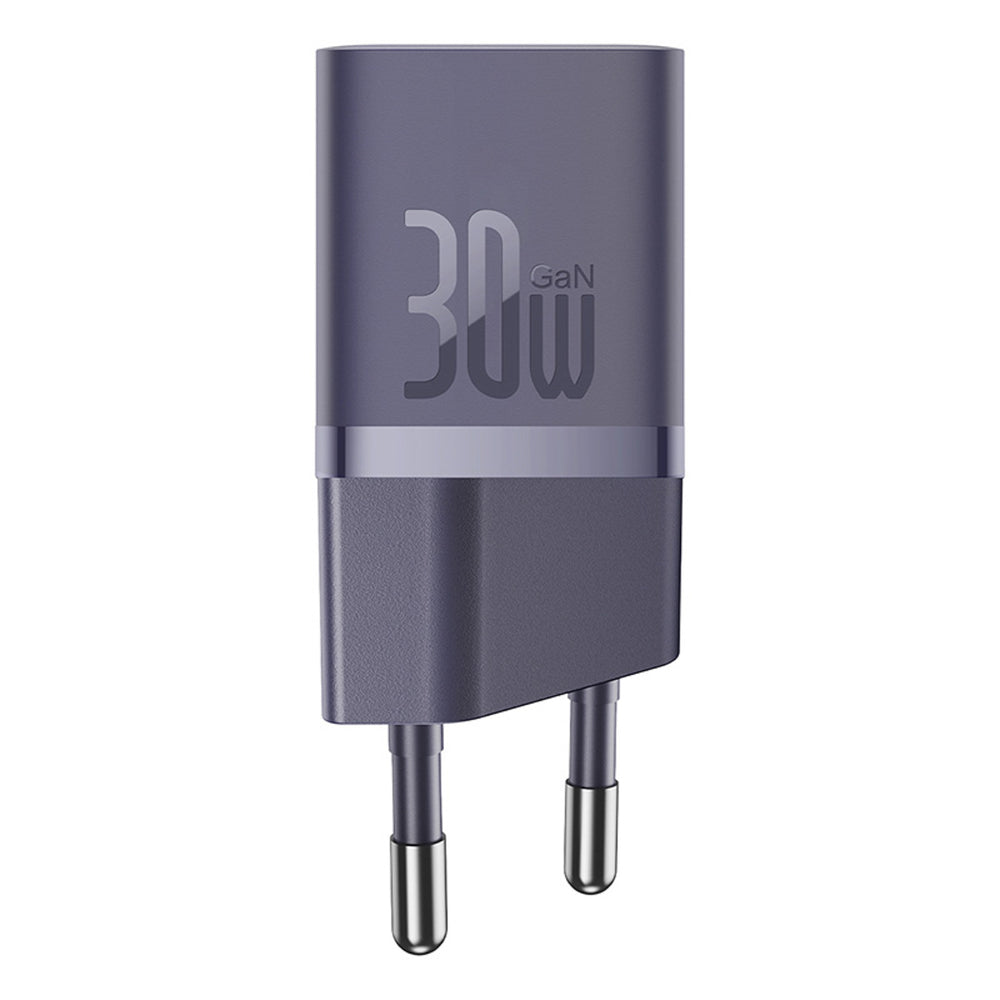 Baseus GaN5 30W USB-C EU Wall Charger with Purple Cable Baseus Dynamic 3 USB-C 100W 1m - Purple
