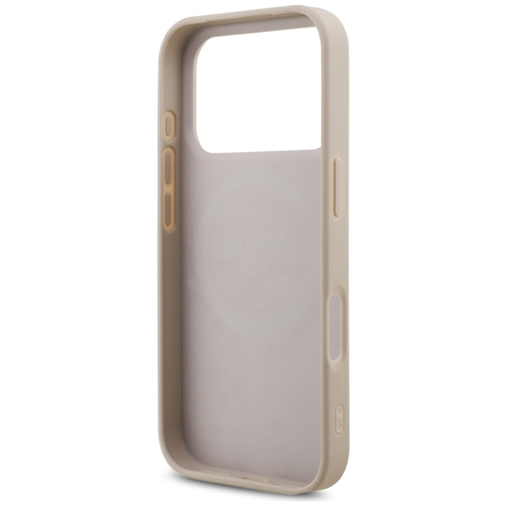 Guess 4G Strap Triangle Logo MagSafe Case til iPhone 17 Pro - Pink