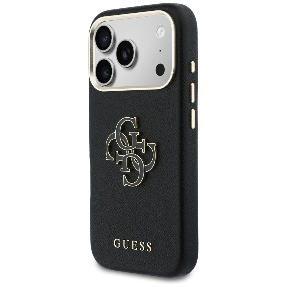 Guess FW Resin Logo Case til iPhone 17 Pro Max - sort