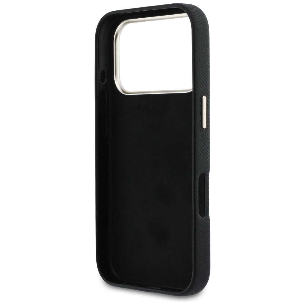 Guess FW Resin Logo Case til iPhone 17 Pro Max - sort