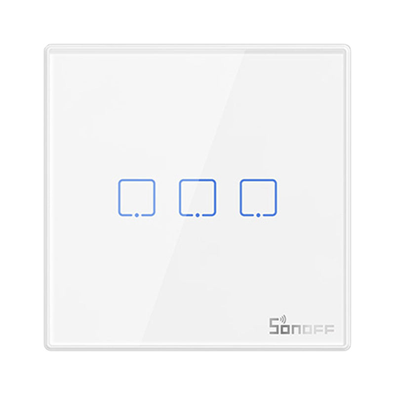Smart Wireless Wall Switch Sonoff T2EU3C-RF 433MHz (3-kanal)