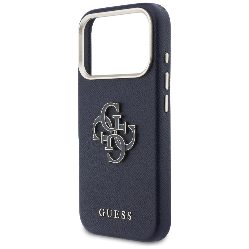 Guess FW Resin Logo Case til iPhone 17 Pro - Blå