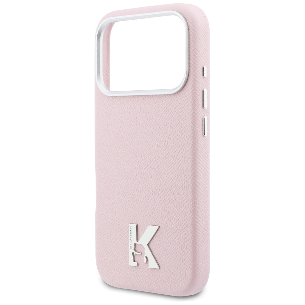 Karl Lagerfeld Karl Head Logo MagSafe Case for iPhone 17 Pro Max - Pink