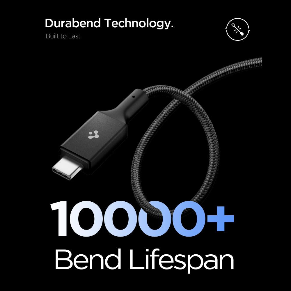 Spigen Essential EB24015CC USB-C / USB-C 240W 150cm Kabel - sort
