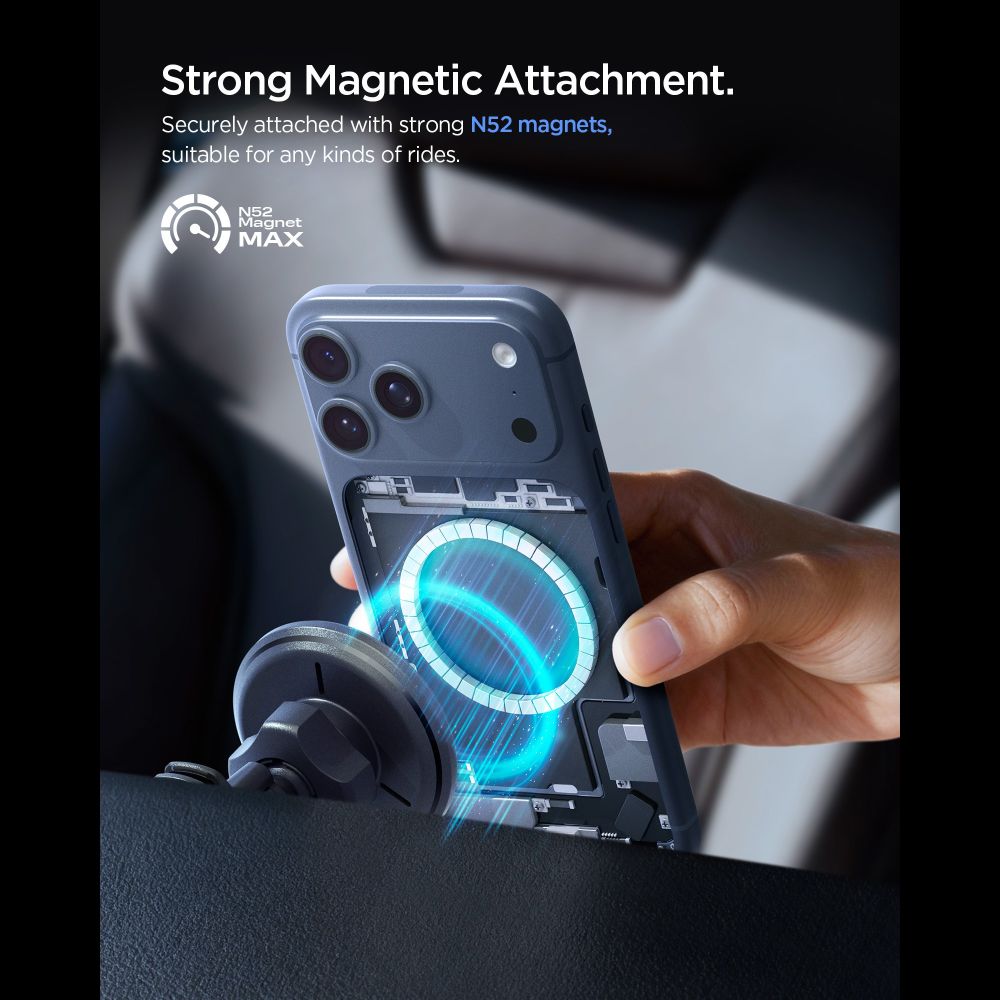Spigen EV15MAQ Essential Qi2 MagSafe Car Air Vent Holder - sort