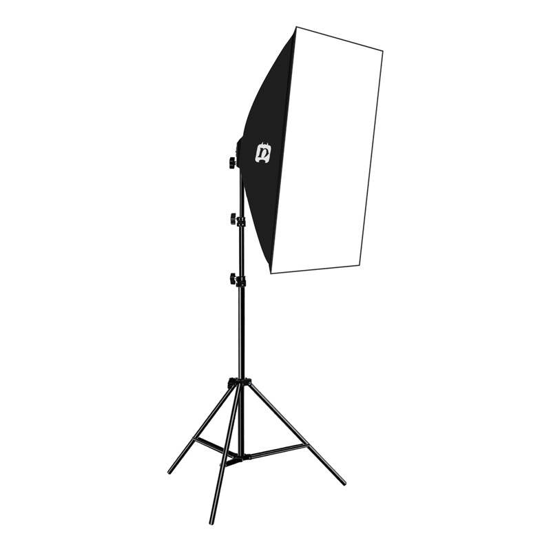 Studio sæt Puluz softbox 50x70cm, stativ, LED pære 4 stykker PU5071EU