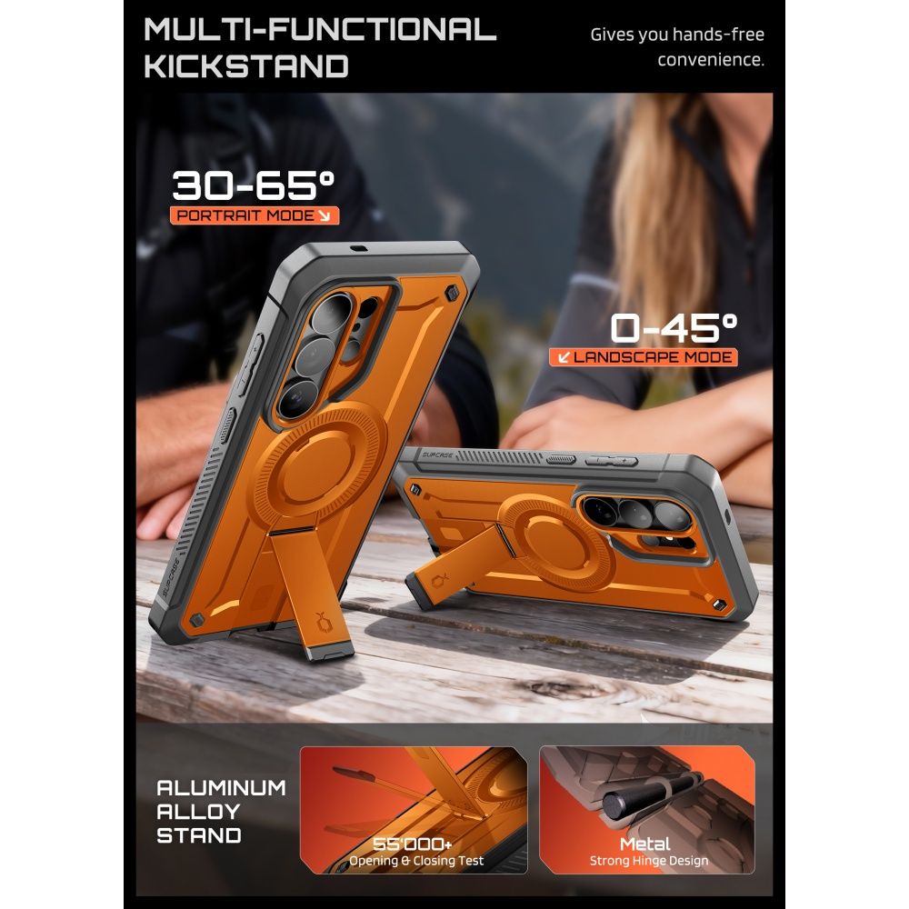 Supcase Unicorn Beetle Pro Mag MagSafe 2-set Case til Samsung Galaxy S26 Ultra - sort og orange