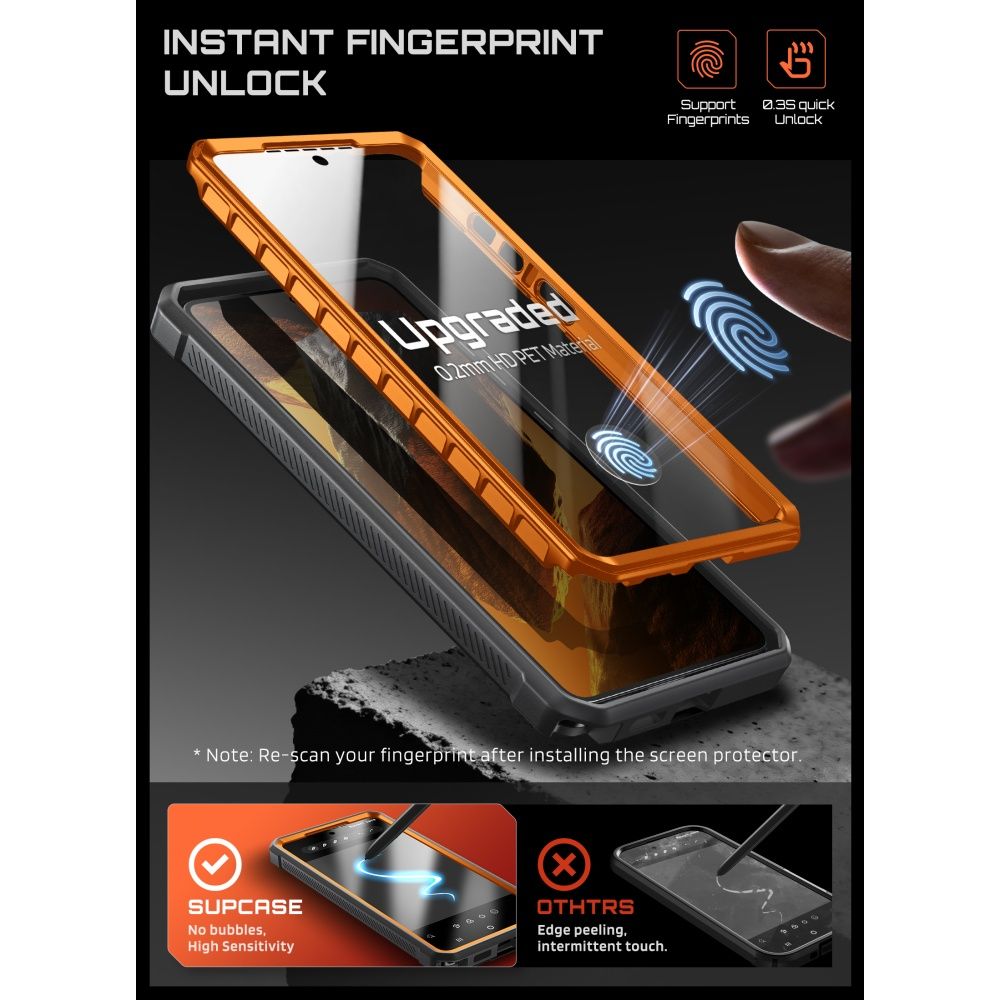 Supcase Unicorn Beetle Pro Mag MagSafe 2-set Case til Samsung Galaxy S26 Ultra - sort og orange