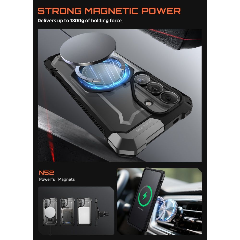 Supcase UB Grip Mag MagSafe Case til Samsung Galaxy S26 - sort