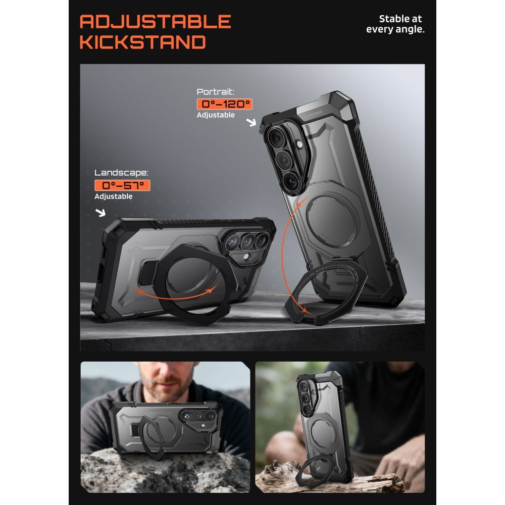 Supcase UB Grip Mag MagSafe Case til Samsung Galaxy S26 - sort