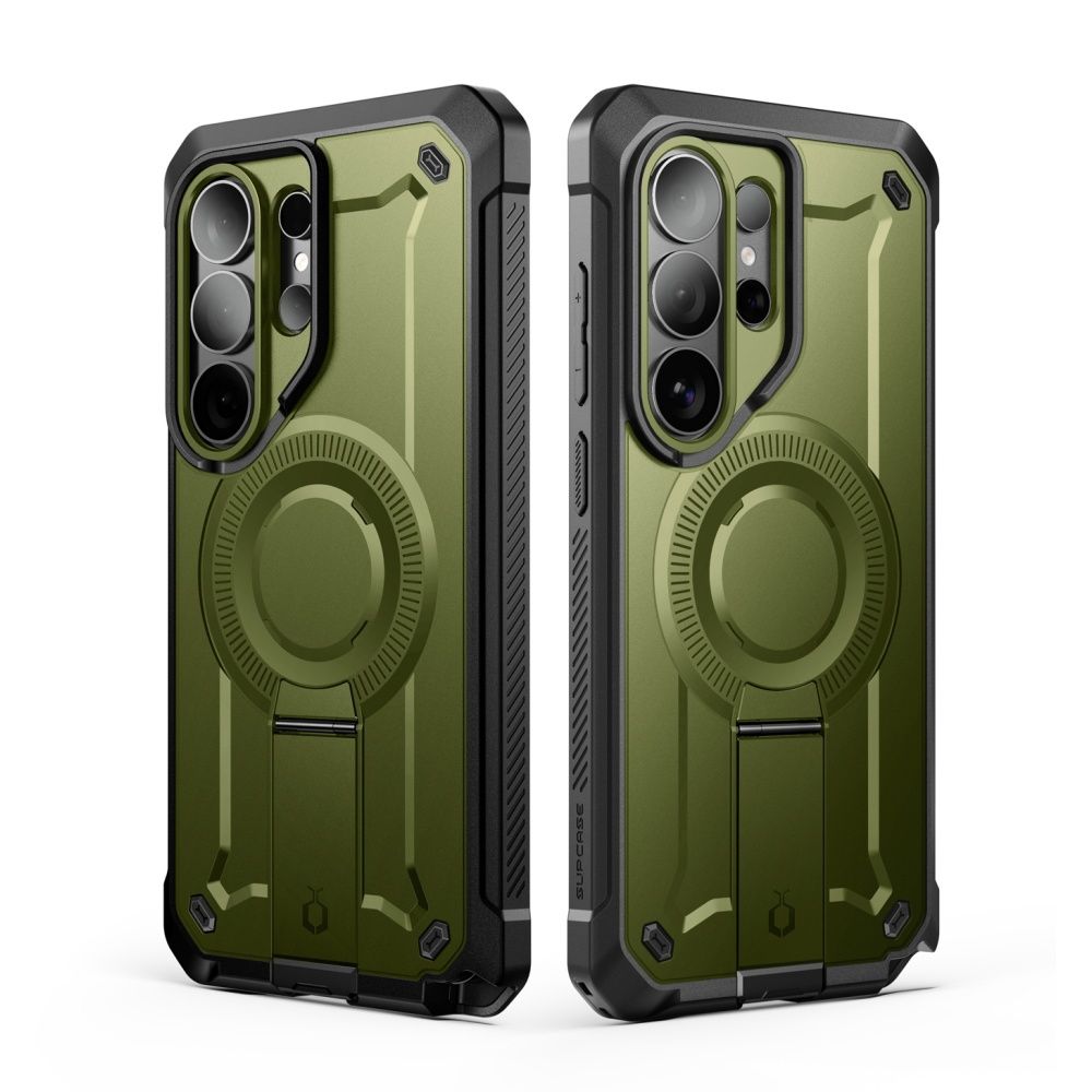 Supcase Unicorn Beetle Pro Mag MagSafe 2-Set Case til Samsung Galaxy S26 Ultra - Grøn og sort