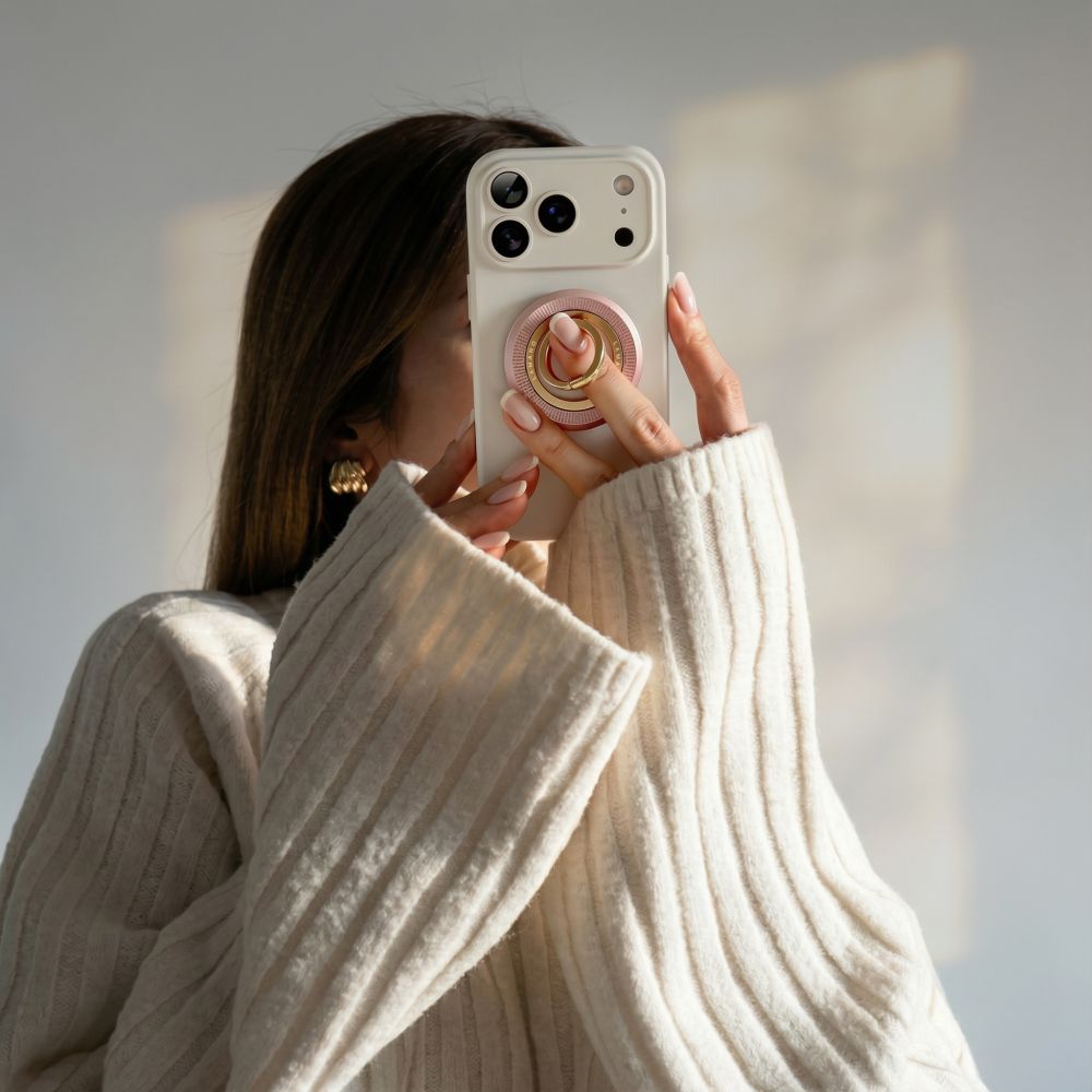 Tech-Protect MMR700 Lamano MagSafe Magnetic Phone Holder - Rose Gold