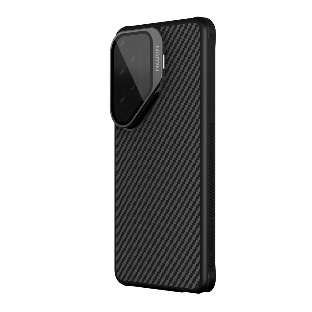 Nillkin CarboProp Magnetisk Case med Kamera Cover og Stand Kompatibel med MagSafe til Samsung S26 Ultra - Sort
