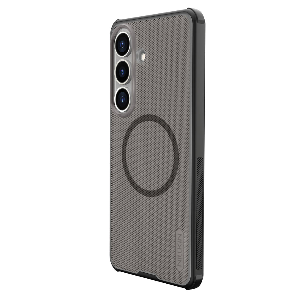 Nillkin Super Frosted Shield Pro Magnetic Case Kompatibel med MagSafe til Samsung Galaxy S26 - Gennemskinneligt sort