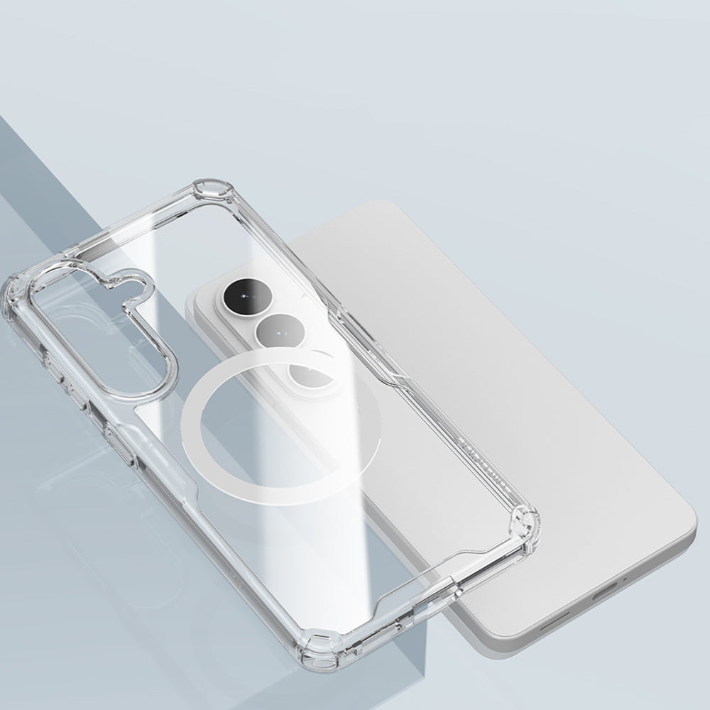 Nillkin Nature TPU Pro Case Kompatibel med MagSafe til Samsung Galaxy S26+ - Hvid