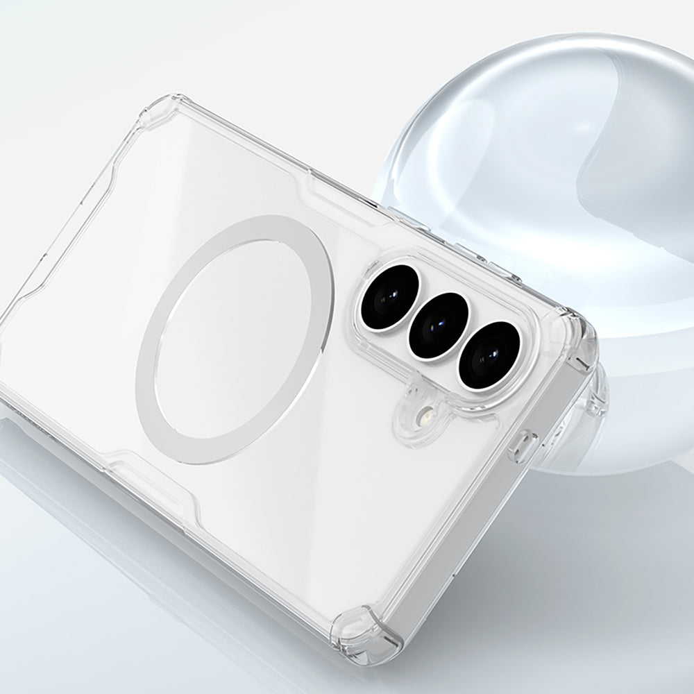 Nillkin Nature TPU Pro Case Kompatibel med MagSafe til Samsung Galaxy S26 - Hvid