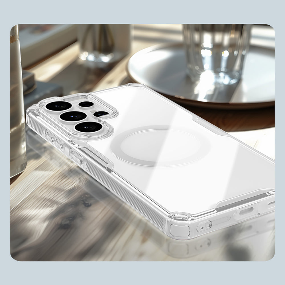 Nillkin Nature TPU Pro Case Kompatibel med MagSafe til Samsung Galaxy S26 Ultra - Hvid
