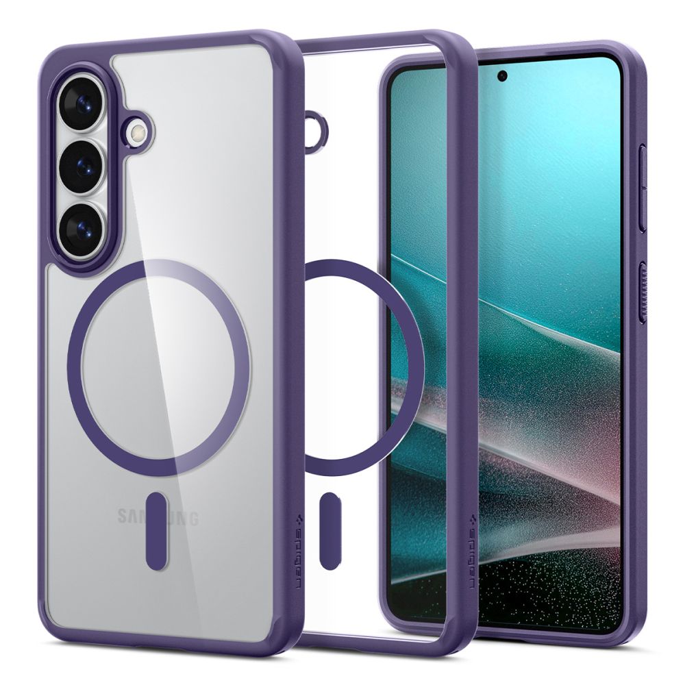 Spigen Ultra Hybrid Mag MagSafe Case til Samsung Galaxy S26 - Clear Purple