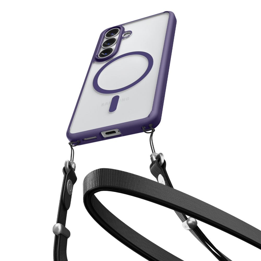 Spigen Ultra Hybrid Mag MagSafe Case til Samsung Galaxy S26 - Clear Purple