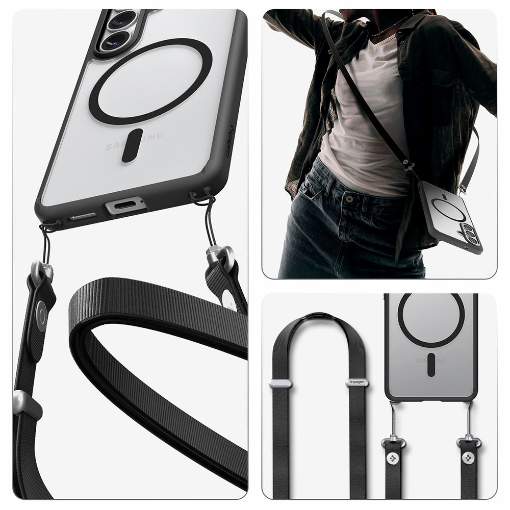 Spigen Ultra Hybrid Mag MagSafe Case til Samsung Galaxy S26 - Clear Black